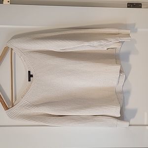 Banana republic cream off shoulder sweater